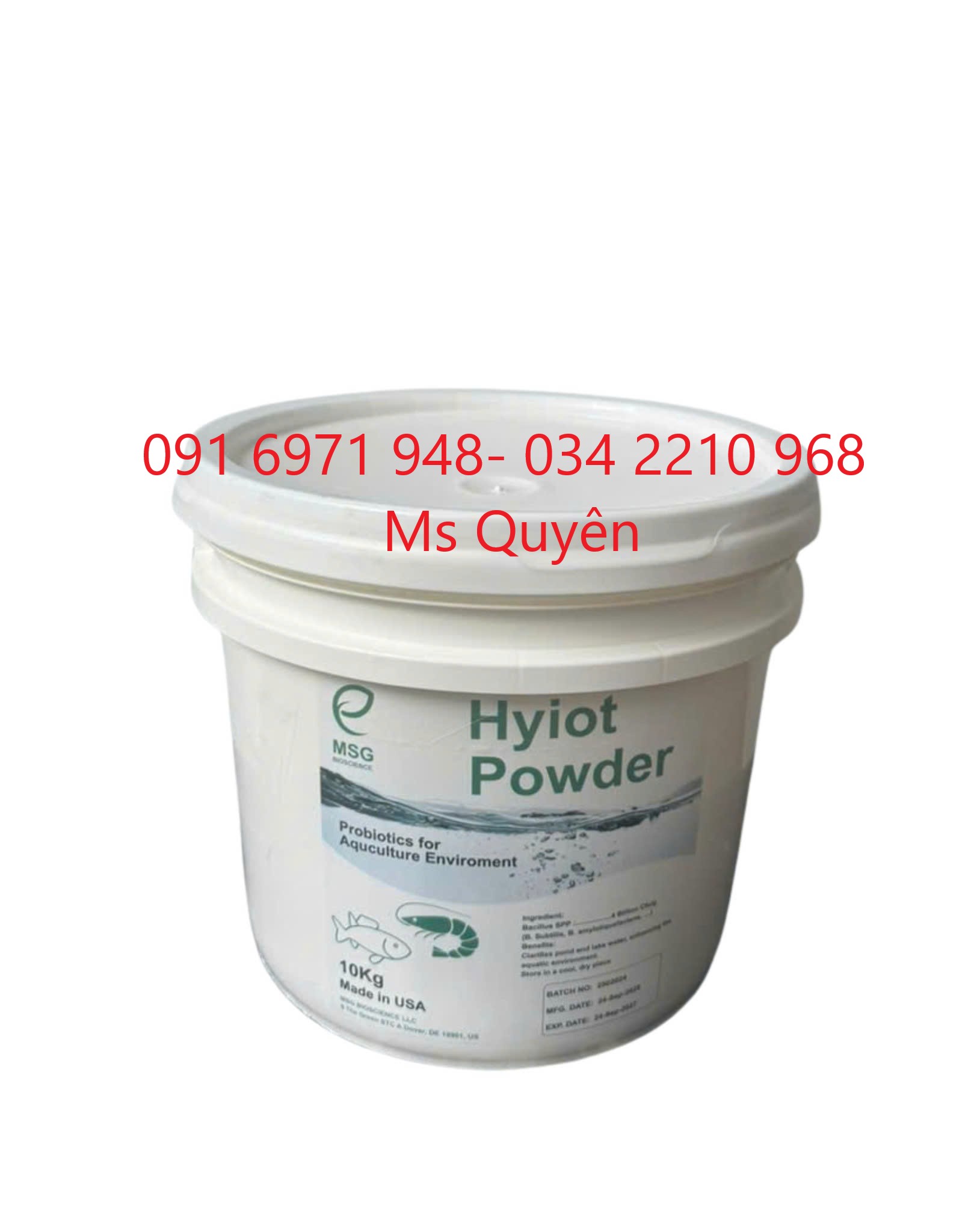 Men vi sinh khử phèn ao nhập khẩu từ Mỹ Hyiot Powder